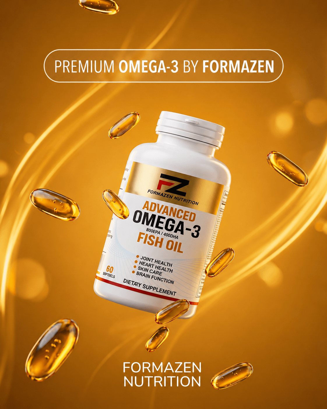 Advanced Omega-3 Fish Oil - Unflavored