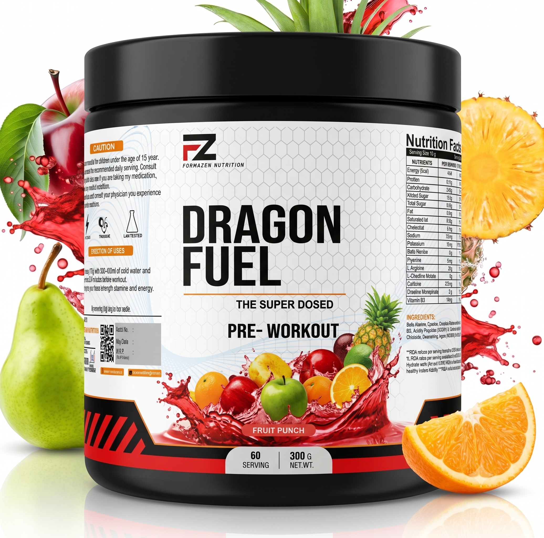 Formazen Nutrition Unleash Dragon Fuel. The Super Dosed Pre-Workout. - Premium Supplement